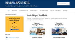 Desktop Screenshot of mumbaiairporthotel.com
