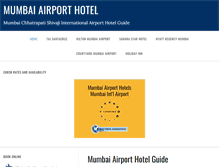 Tablet Screenshot of mumbaiairporthotel.com